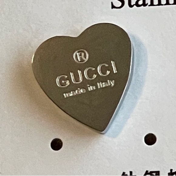 Silver Tone Heart Earrings - Picture 2 of 5